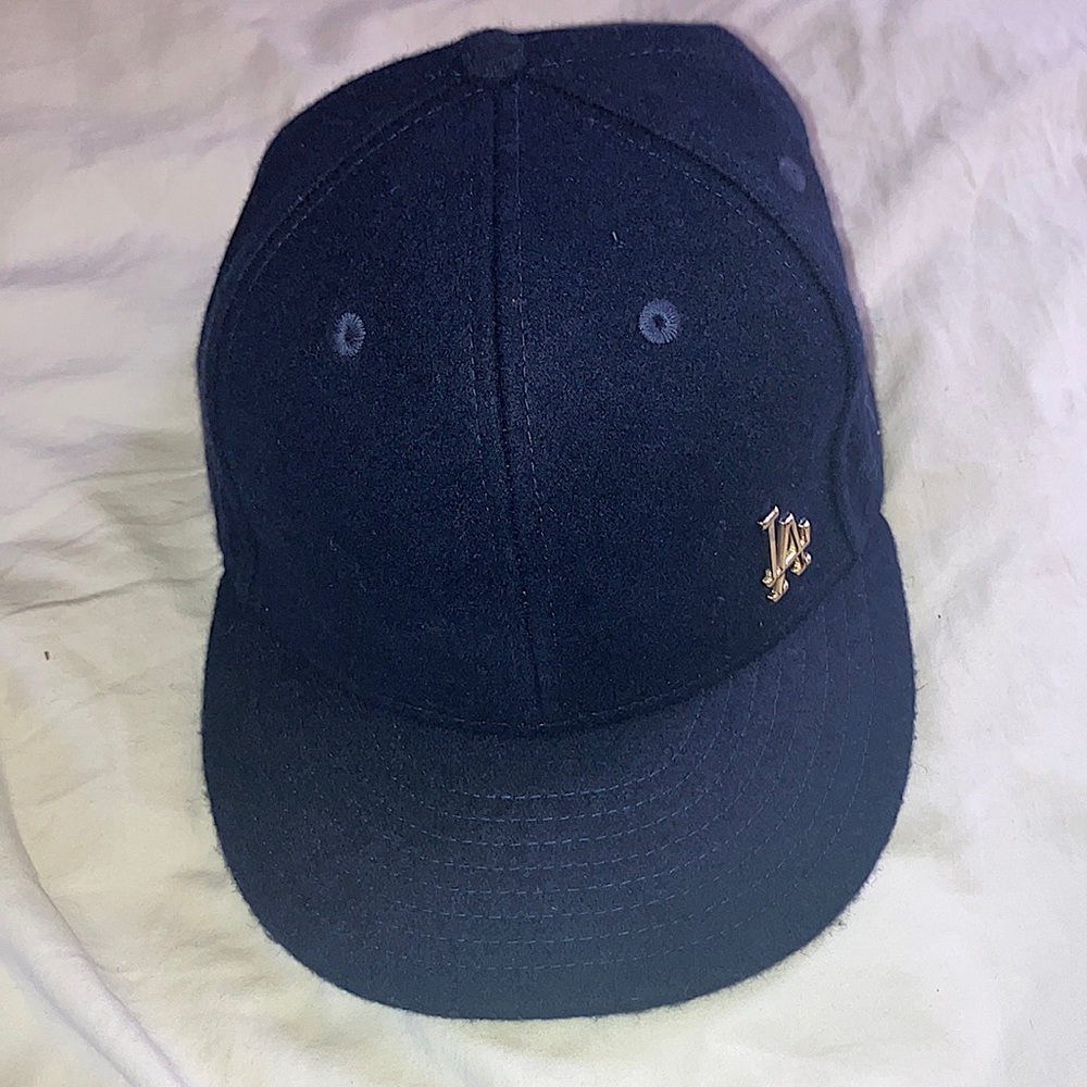 Custom New Era Dodgers Cap Blue and Gold